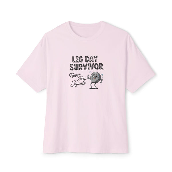 Leg Day Survivor Oversized Tee