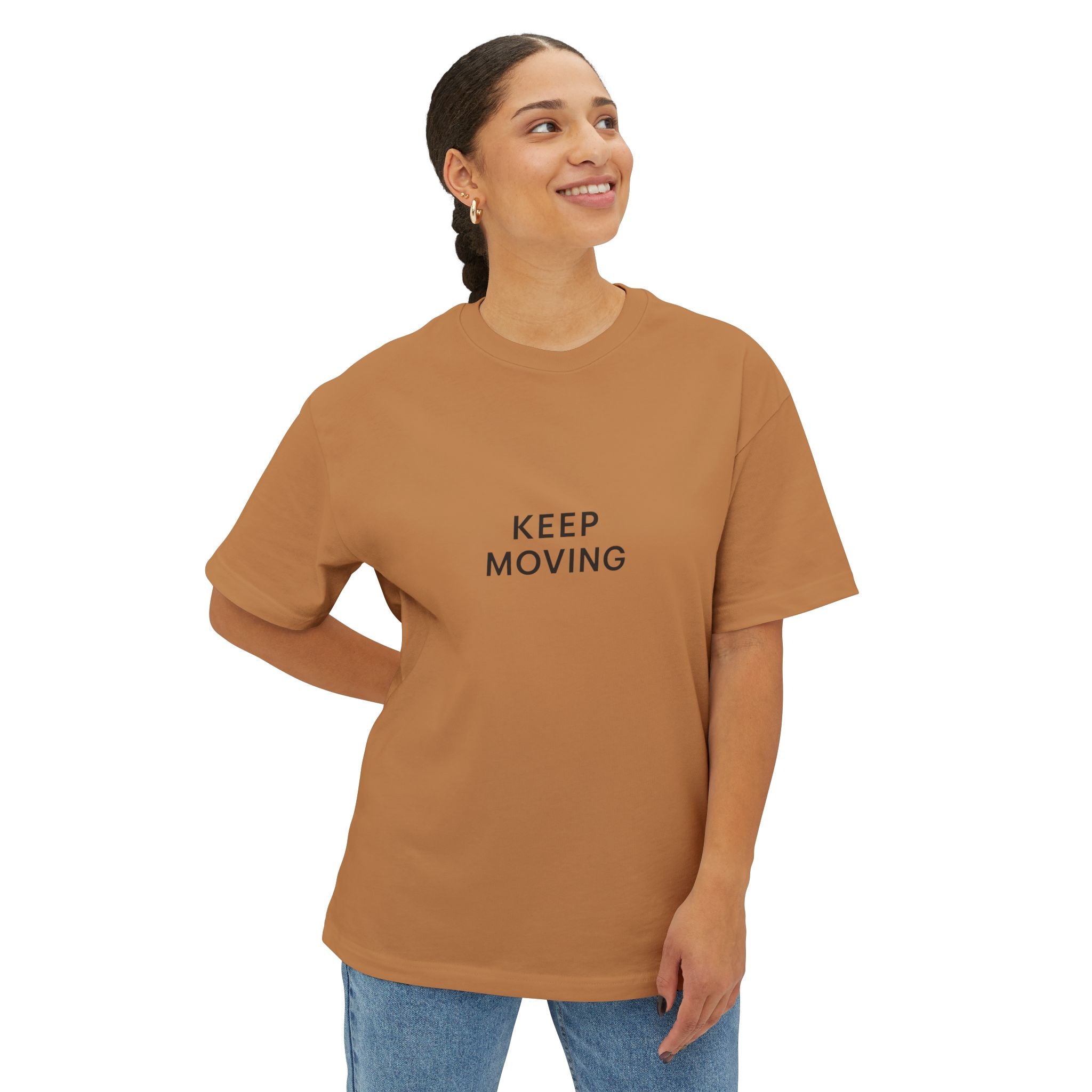 Keep Moving Unisex Oversized Boxy Tee