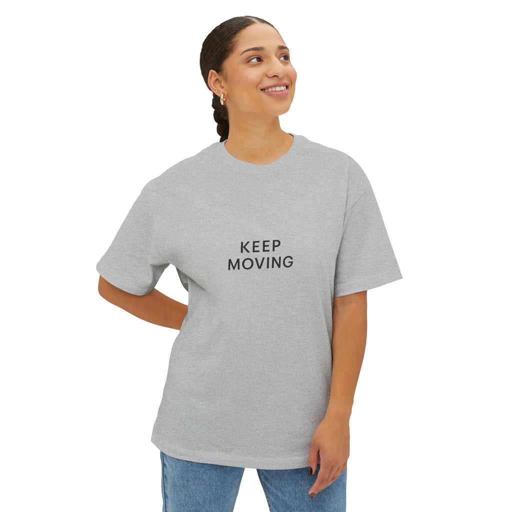 Keep Moving Unisex Oversized Boxy Tee