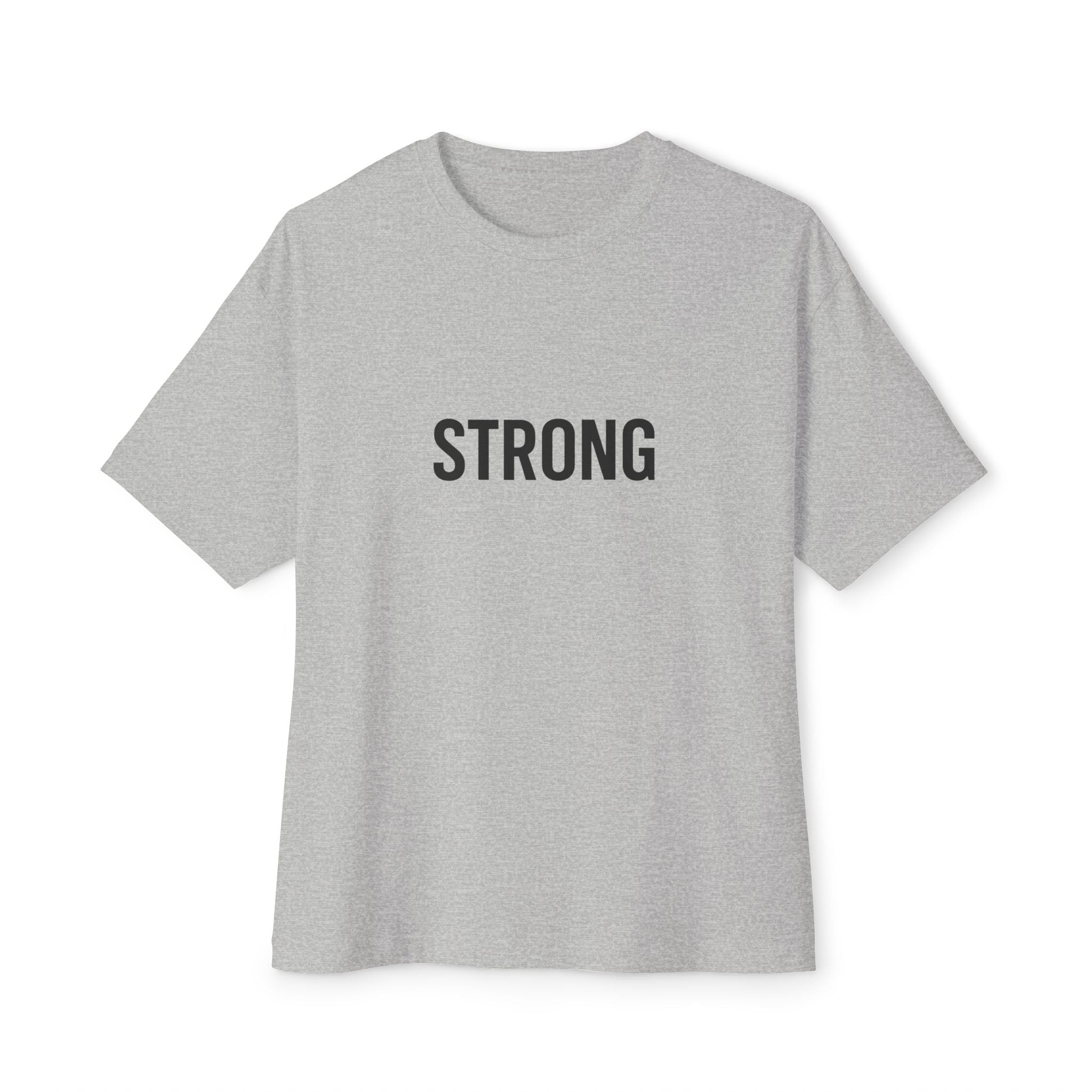 Unisex Oversized Boxy Tee - 'STRONG'