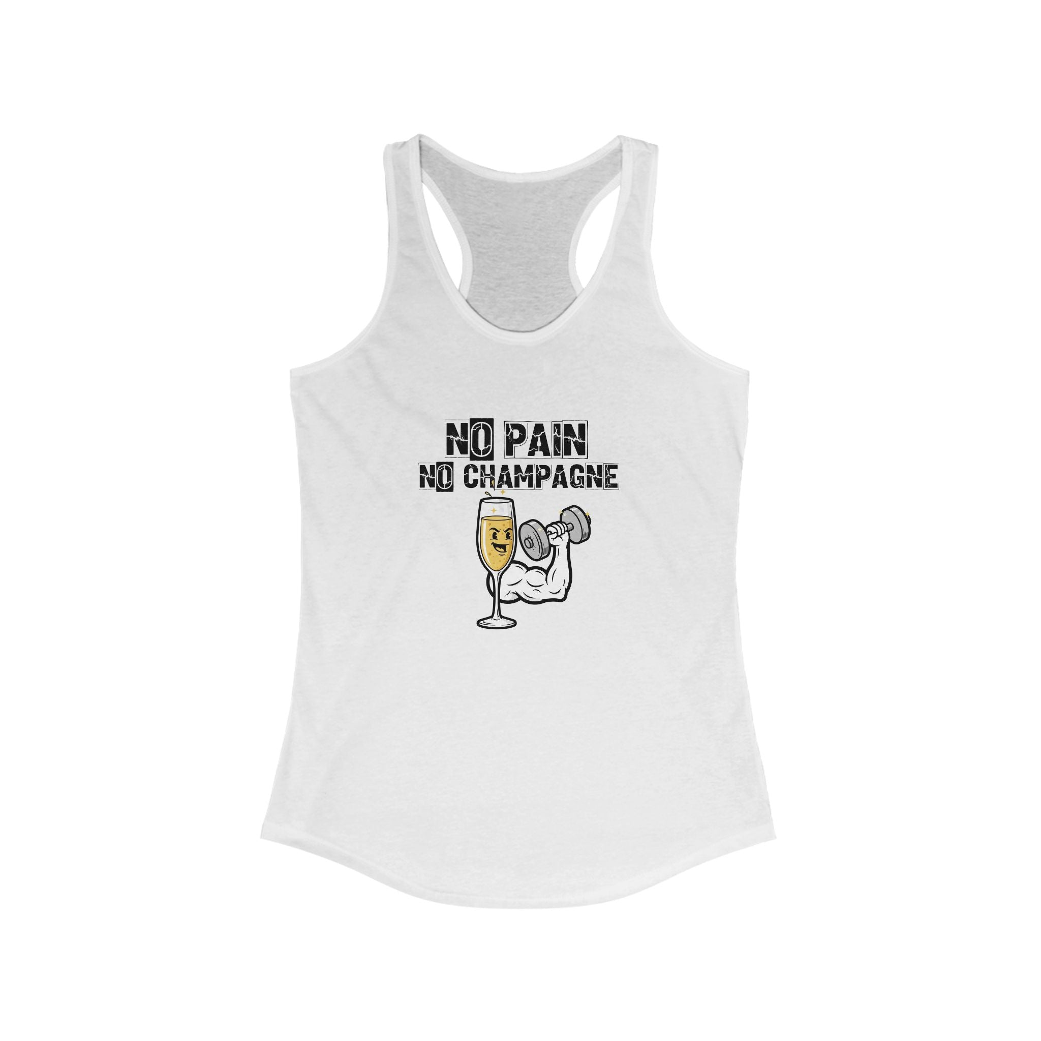 No Pain No Champagne Racerback Tank