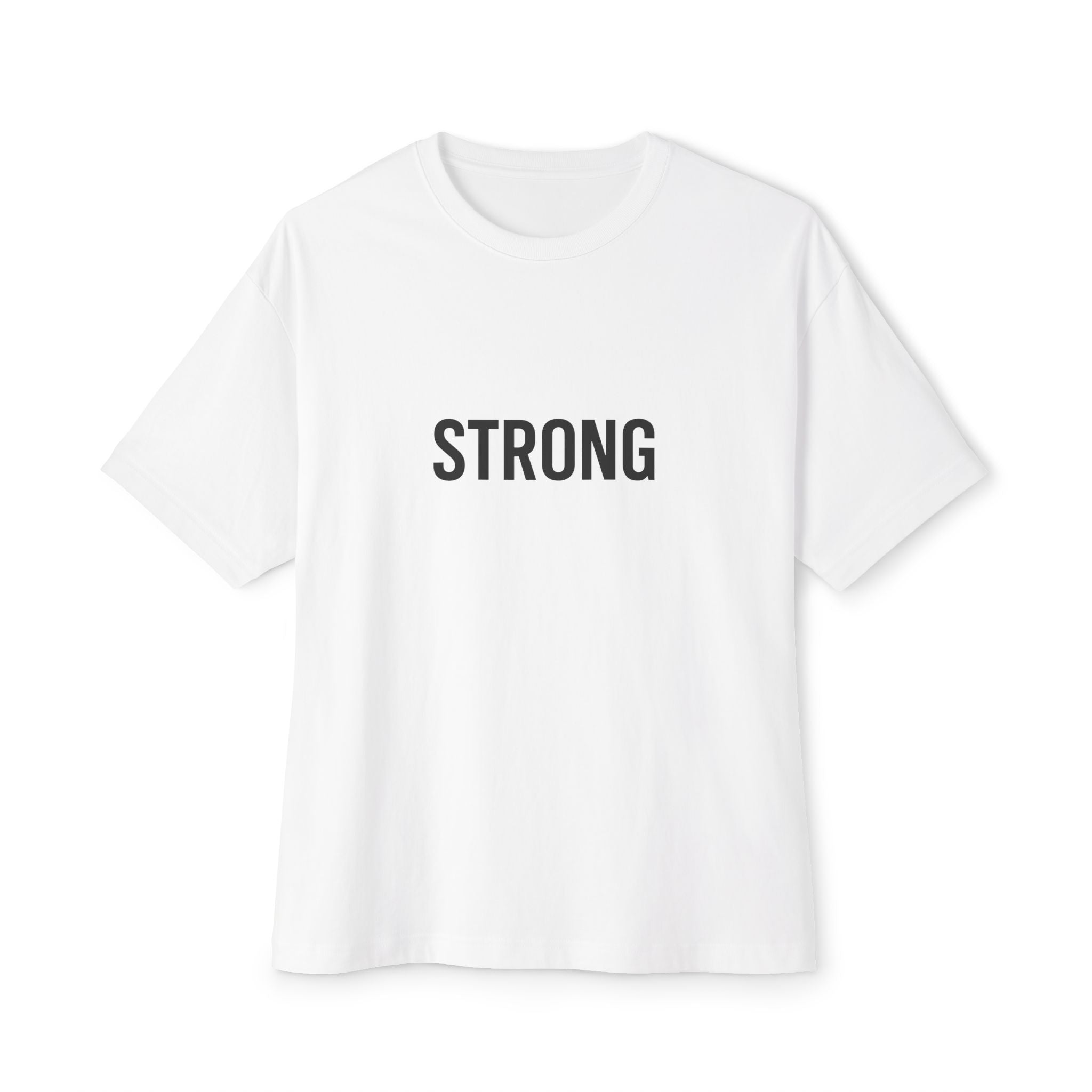 Unisex Oversized Boxy Tee - 'STRONG'
