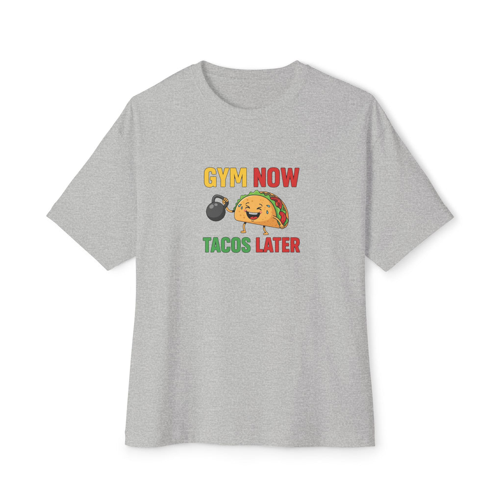 Gym Now Tacos Later Boxy Tee