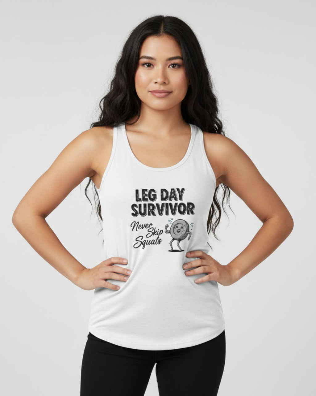 Leg Day Survivor Racerback Tank