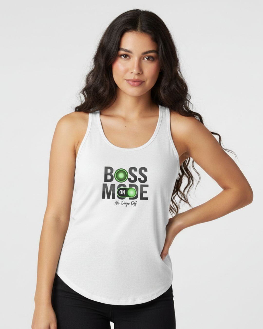 Boss Mode Women's Racerback Tank Top