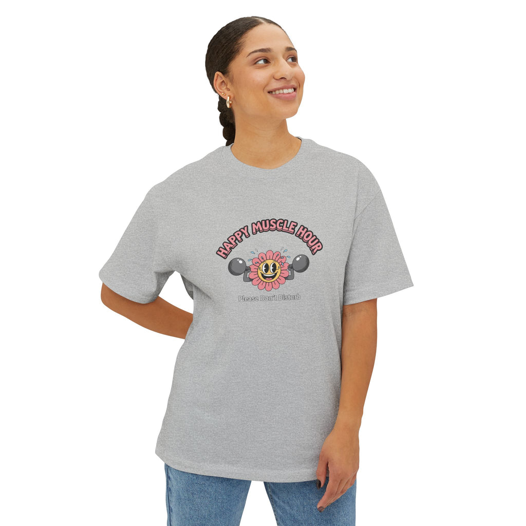 Happy Muscle Hour Oversized Tee