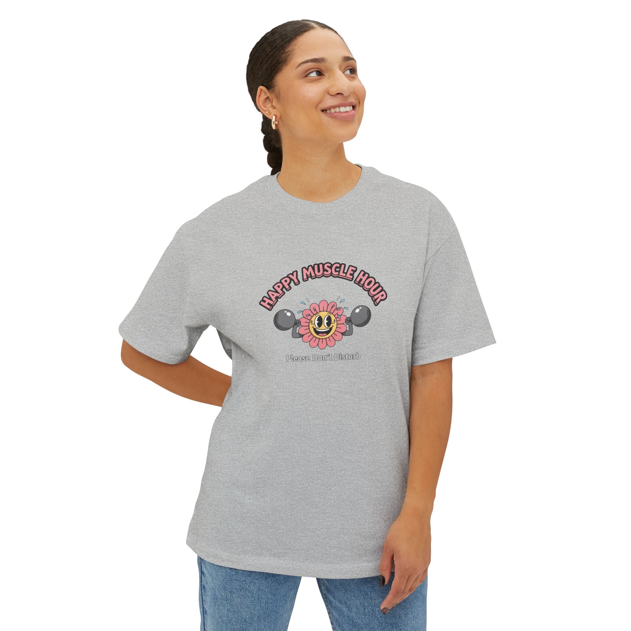 Happy Muscle Hour Oversized Tee