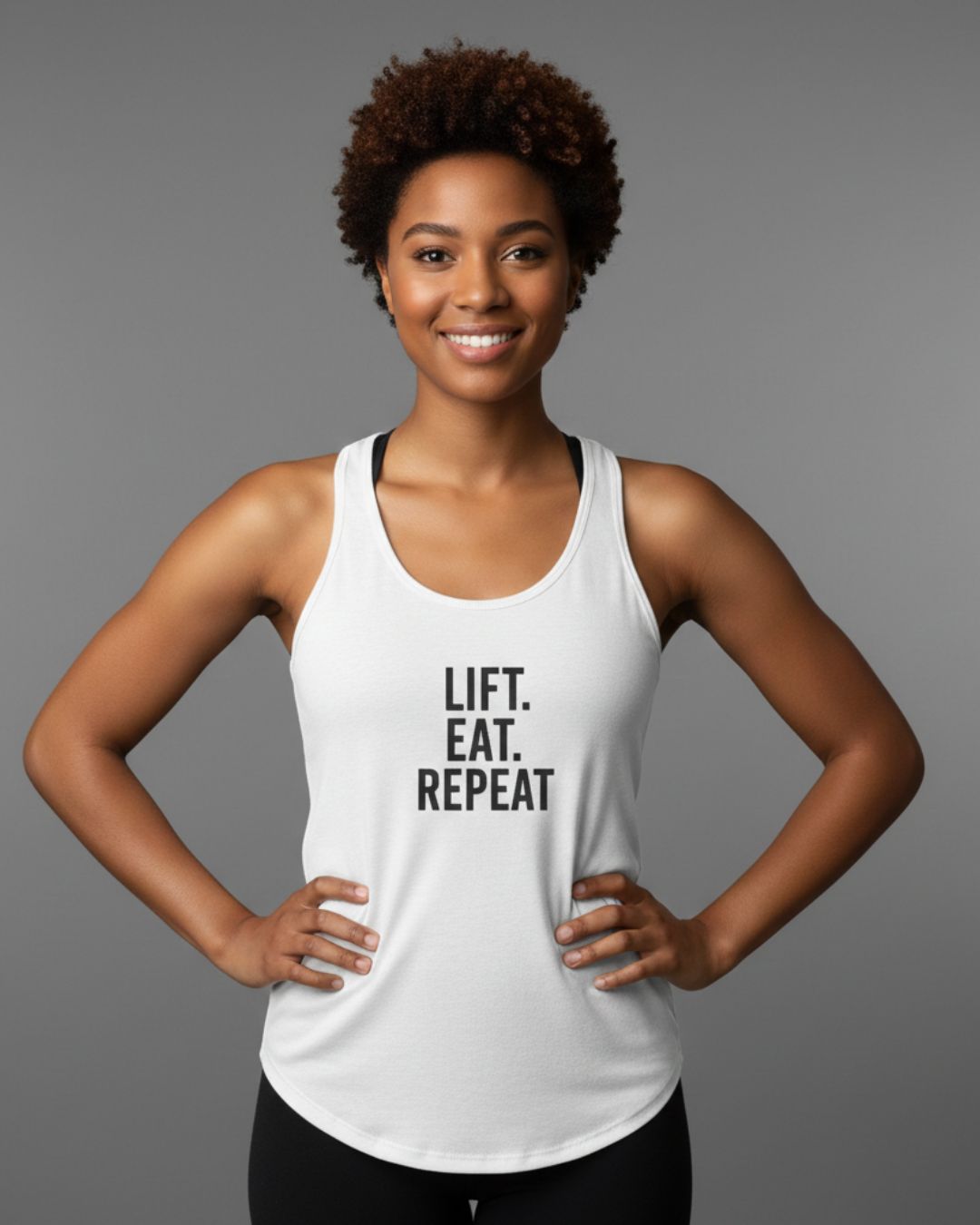 Women's Lift Eat Repeat Racerback Tank Top