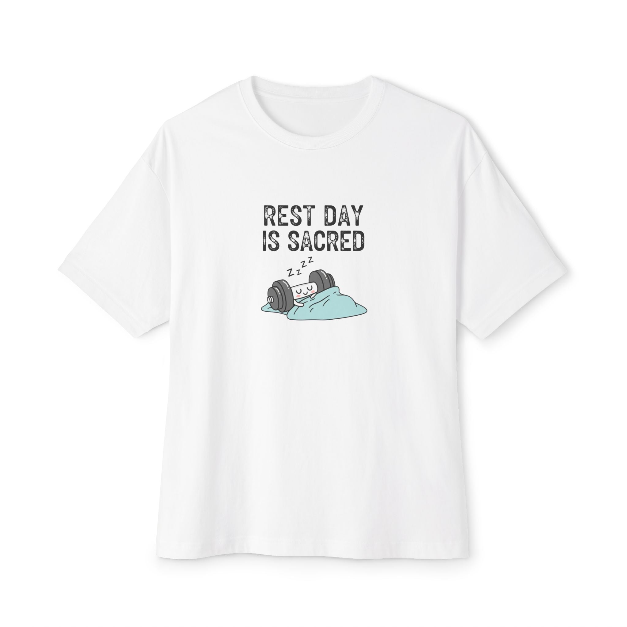 Rest Day Is Sacred Unisex Oversized Boxy Tee