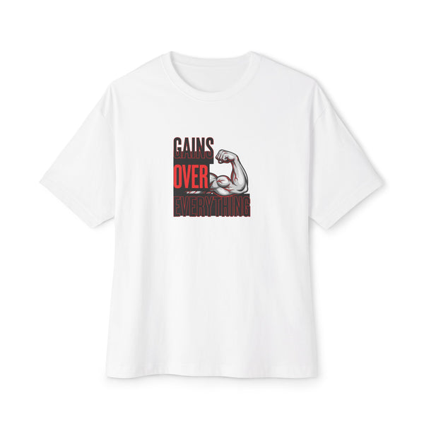 Gains Over Everything Unisex Boxy Tee