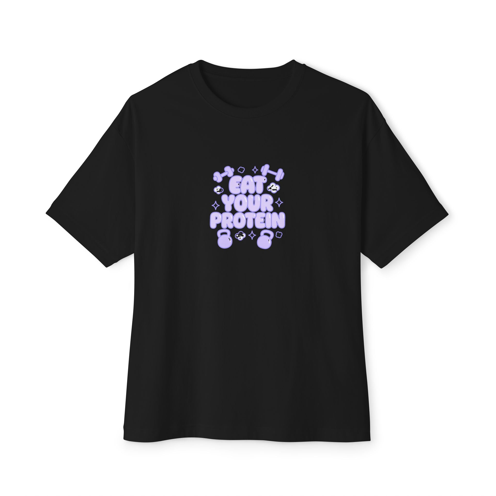 Unisex Oversized Boxy Tee - "Eat Your Protein"