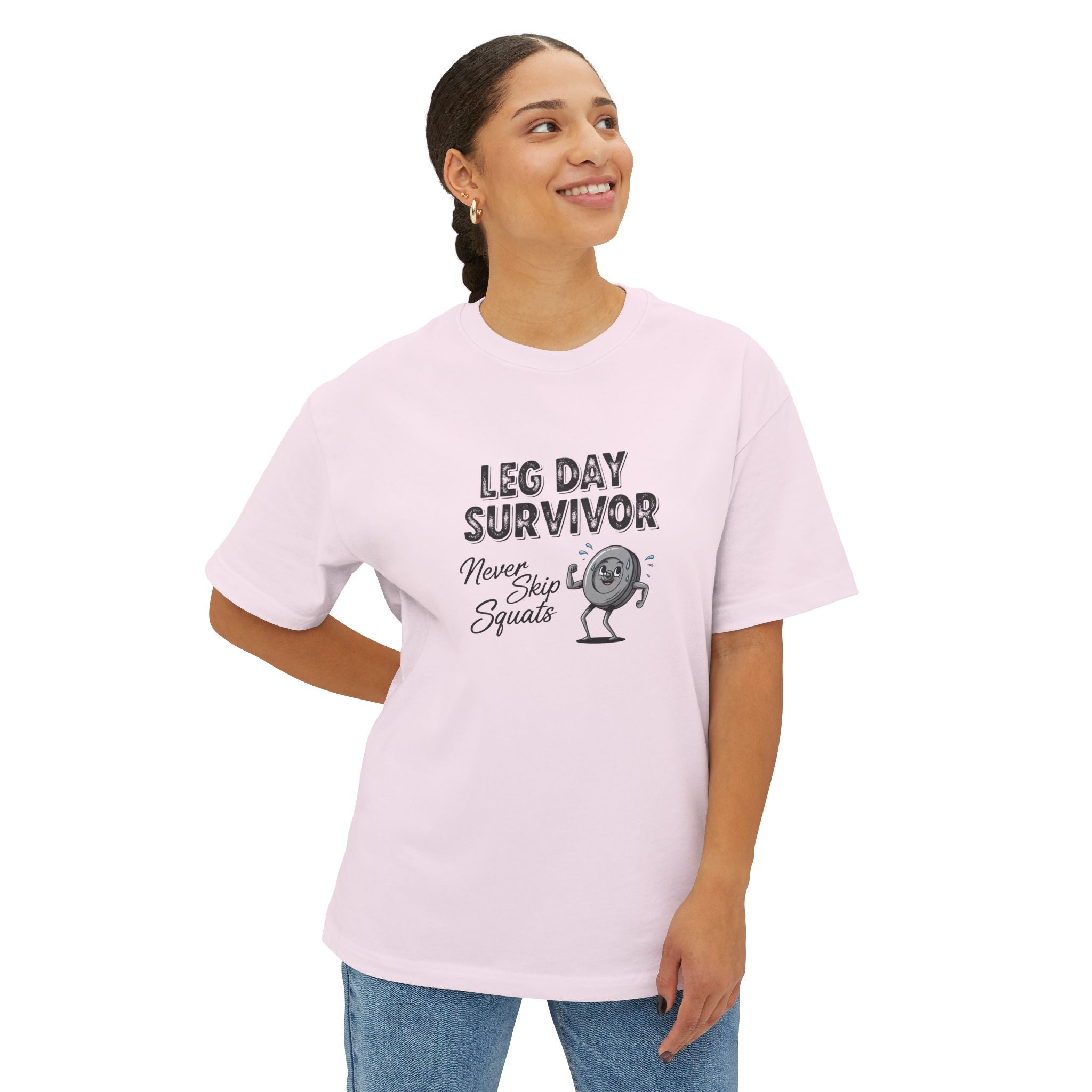 Leg Day Survivor Oversized Tee