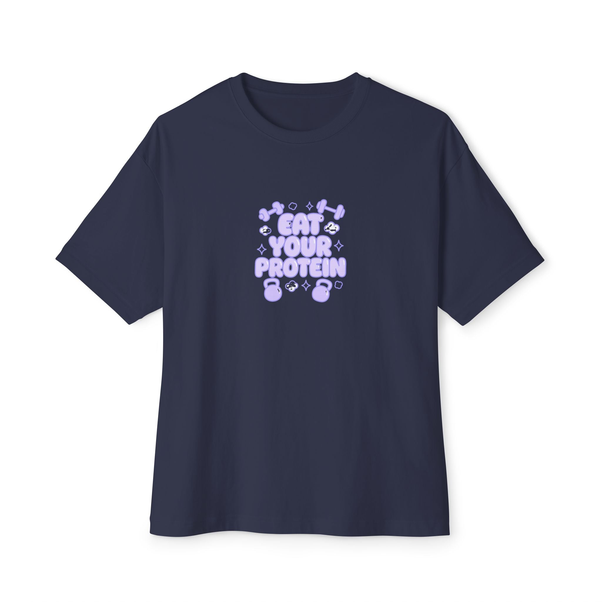 Unisex Oversized Boxy Tee - "Eat Your Protein"